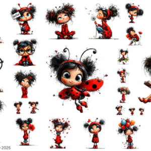 Quirky Ladybug Girl