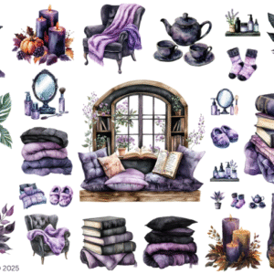 Self Care Reading Transparent Waterproof Peel and Stick, Sticker Sheet