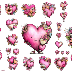 Adorable Valentine Hearts 2