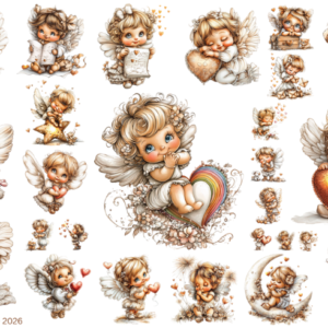 Angel Cupid Hearts