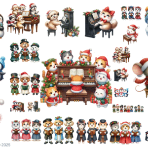 Animal Caroling Christmas