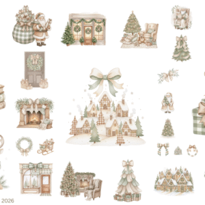 Beige Santa Christmas