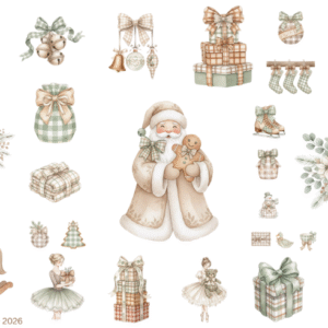Beige Santa Christmas Things