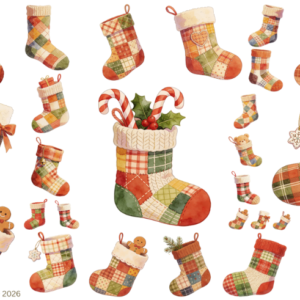 Patchwork Christmas Stocking 1