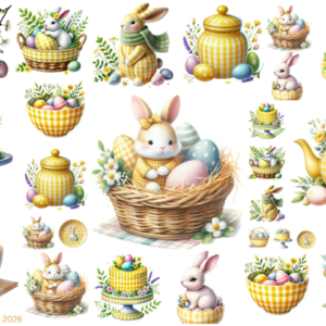 Yellow Easter Gingham