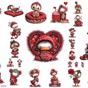 Red Heart Duck Valentine 1