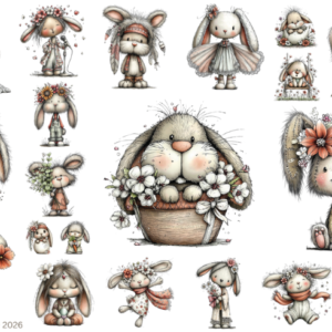 Boho Spring Easter Bunny