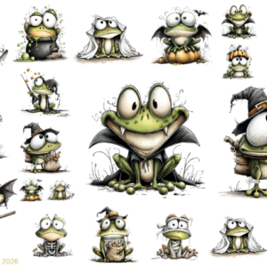 Crazy Halloween Frog