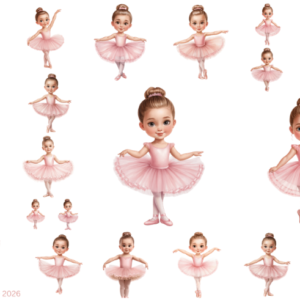 Cute Pink Ballerina 1