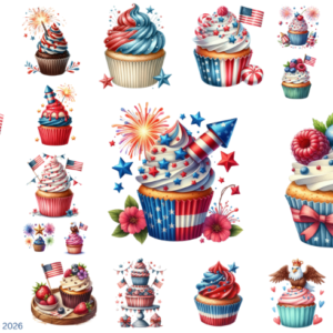 July 4th Cupcakes 2