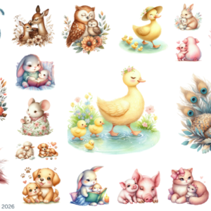 Mom Baby Animals Day