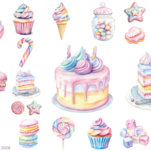 Pastel Candy Desserts