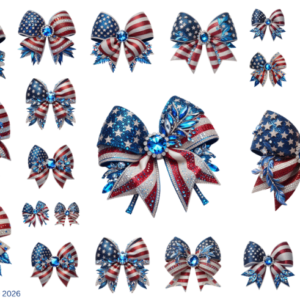 Patriotic Bows Gems