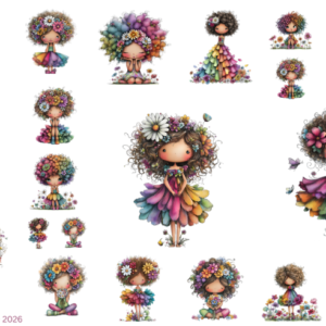 Quirky Colorful Girls