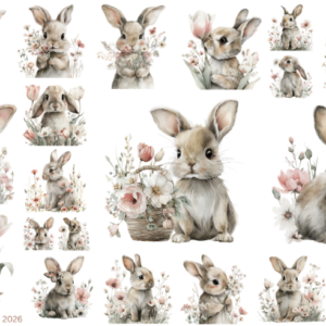 Spring Bunny Flowers