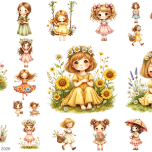 Spring Little Girls Floral