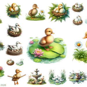 Spring Time Duck On The Pond