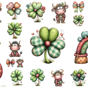 St Pats Highland Cow Clover