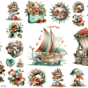 Tropical Beach Whimsey