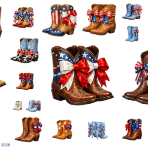 USA Patriotic Cowboy Boots