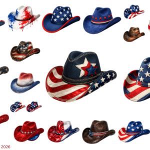 USA Patriotic Cowboy Hats