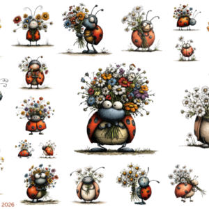Whimsy Spring Lady Bugs